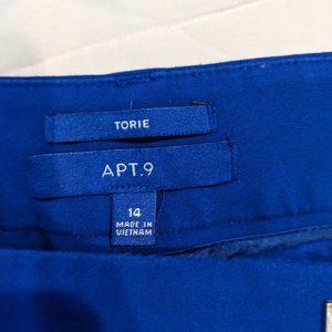 Blue Slack Capris size 14